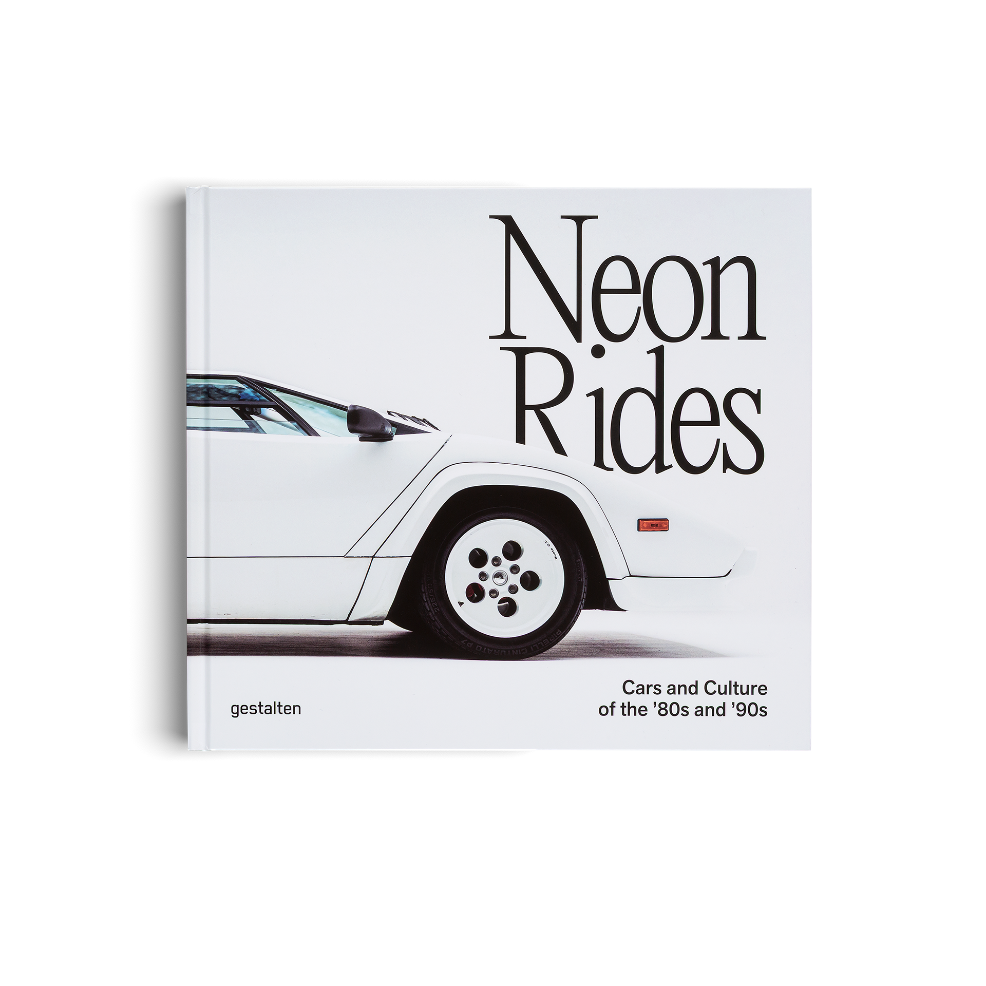 Book titled 'Neon Rides' featuring a car on the cover with 'gestalten' branding.