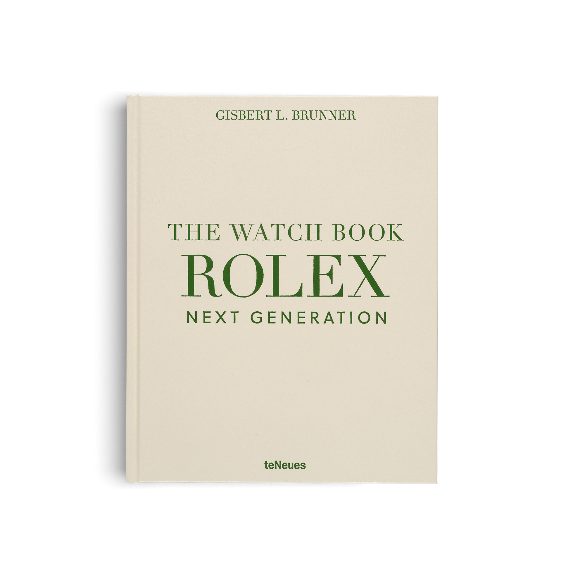 Book titled 'The Watch Book Rolex Next Generation' by Gisbert L. Brunner on a white background