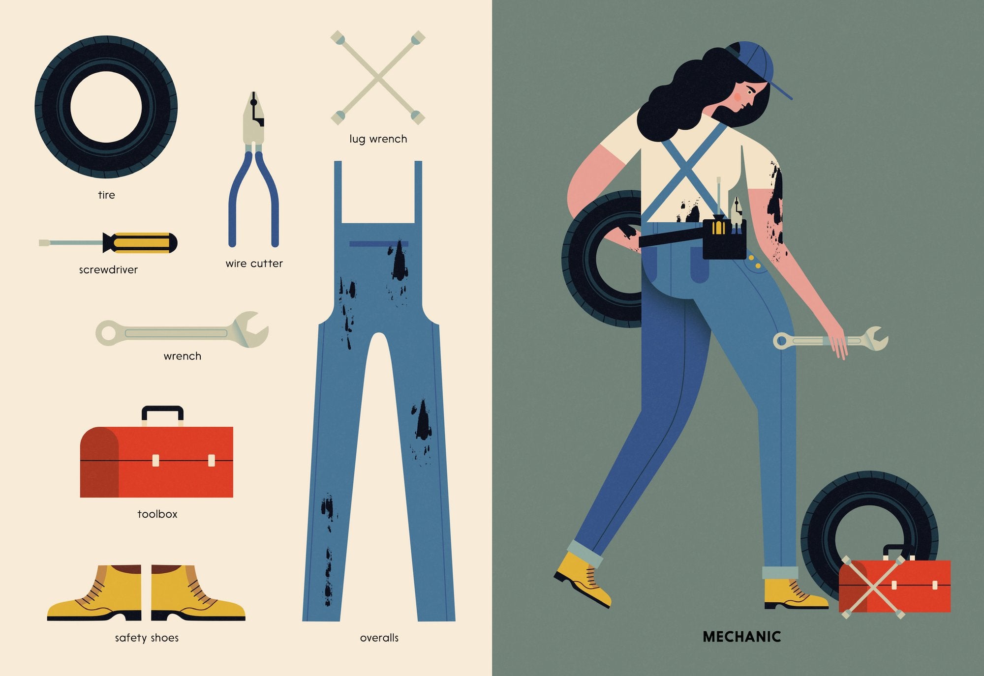 A mechanic in The Who's Who of Grown-Ups