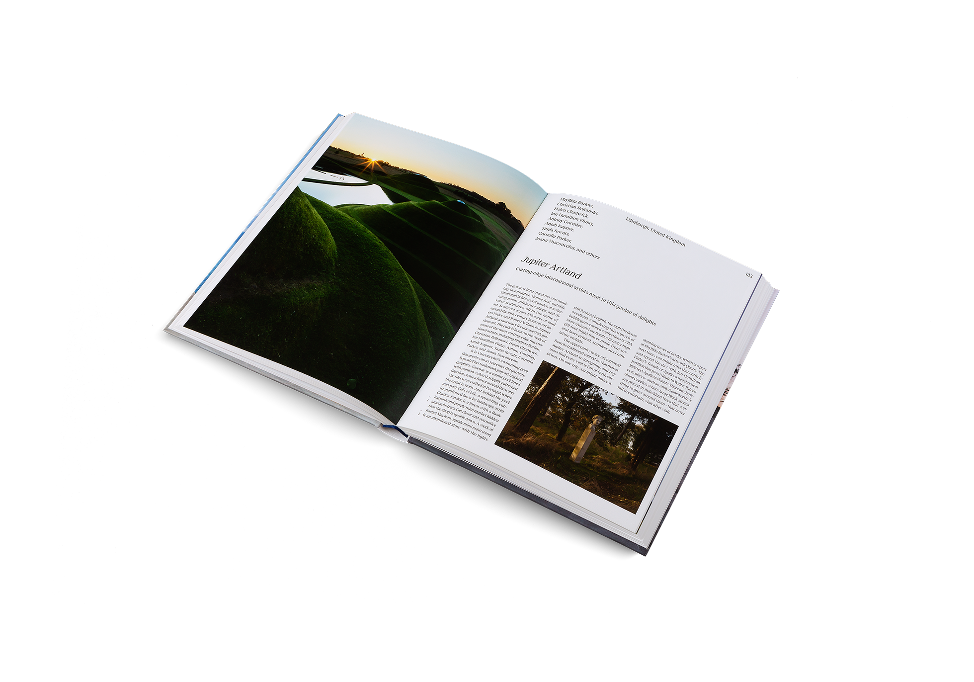 Cutting-edge international artists meet in Jupiter Artland, a garden of delights featured in Art Escapes by gestalten.