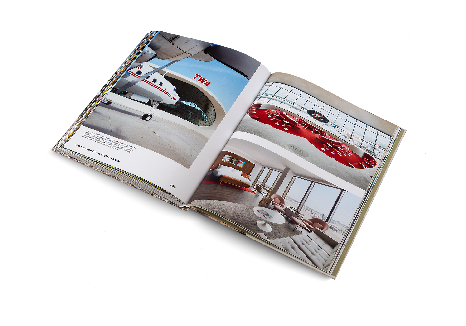 TWA Hotel and Connie Cocktail Lounge is a project by Stonehill Taylor. The construction of two new wings of hotel suites has finally facilitated the restoration and reuse of this iconic structure, without detracting from Saarinen’s original design. The painstaking renovation project required the sourcing of matching materials to repair the original finishes, including the distinctive penny tiling to the undulating surfaces.