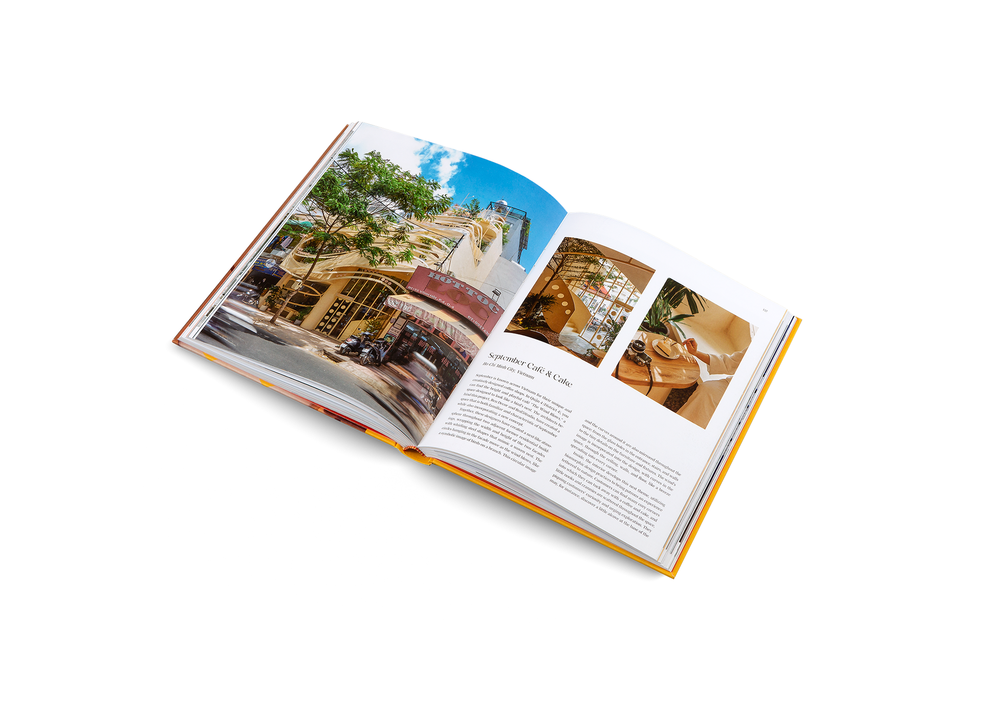 September is known across Vietnam for their unique and creatively designed coffee shops. You can find the bright and playful café “The Wind Blows,” a space designed to look like a bird’s nest. The architects be- hind this project, Ben Decor and Red5Studio, have created a space that is both familiar and characteristic of September while also incorporating a new concept.