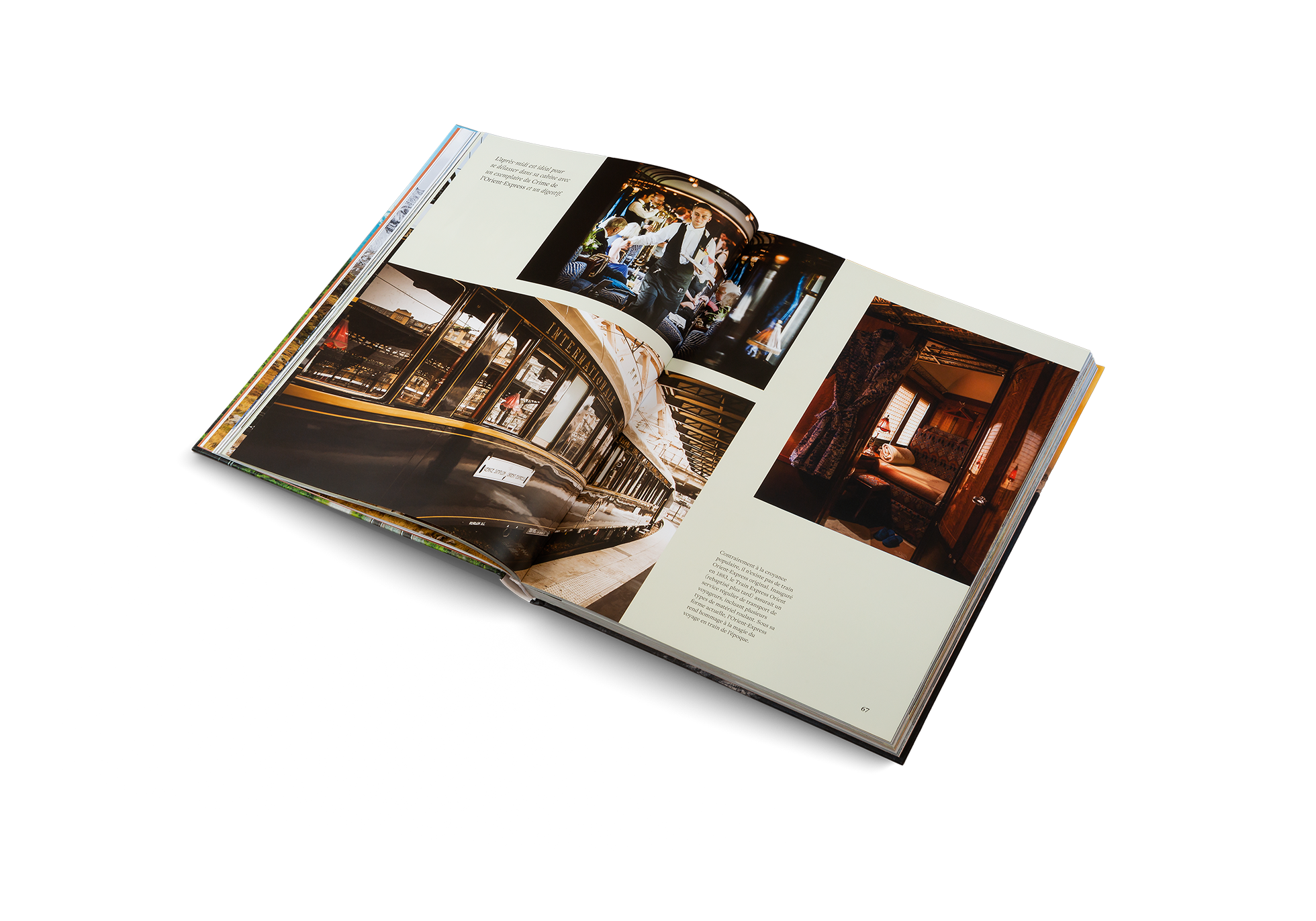 Contrairement à la croyance populaire, il n’existe pas de train Orient-Express original. Inauguré en 1883, le Train Express Orient (rebaptisé plus tard) assurait un service régulier de transport de voyageurs, incluant plusieurs types de matériel roulant. Sous sa forme actuelle, l’Orient-Express rend hommage à la magie du voyage en train de l’époque.