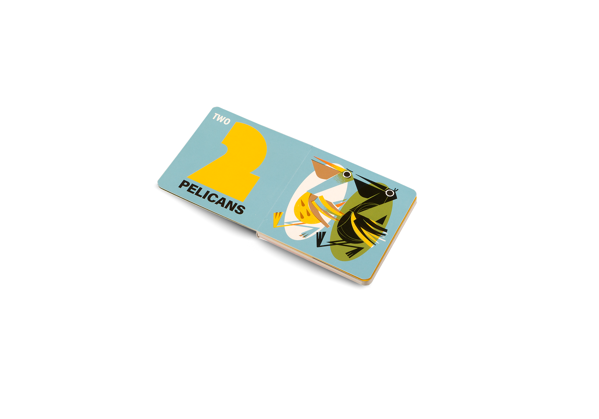 Two pelicans in How Many Birds?