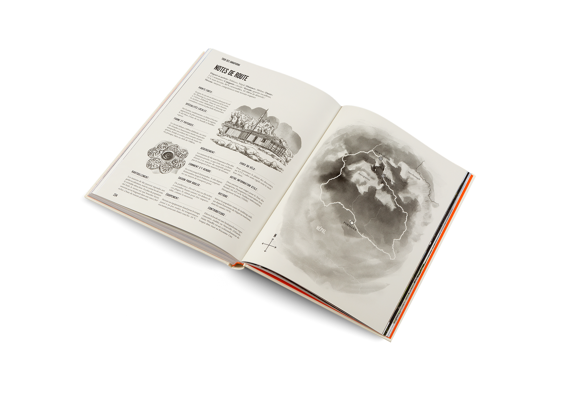 Les notes de route de L'aventure à vélo vous guideront dans les étapes de votre trajet à bicyclette.