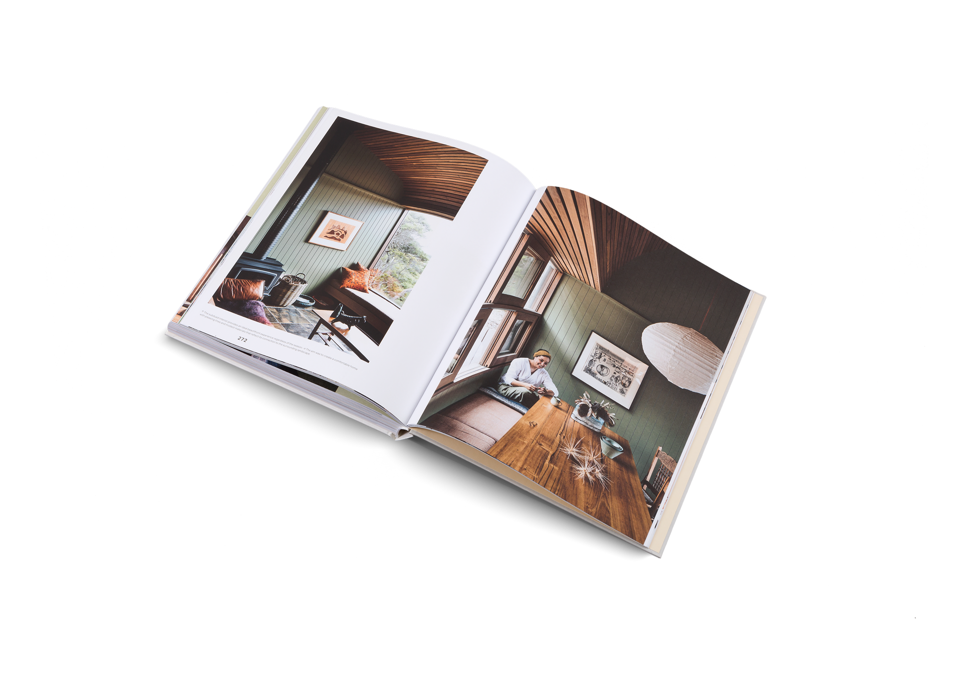 A comfortable home made out of wood with pleasing lines and modest materials that reflect its connection to the surrounding landscape in Out of the Woods by gestalten