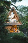 Cabin in a tropical forest in Hideouts