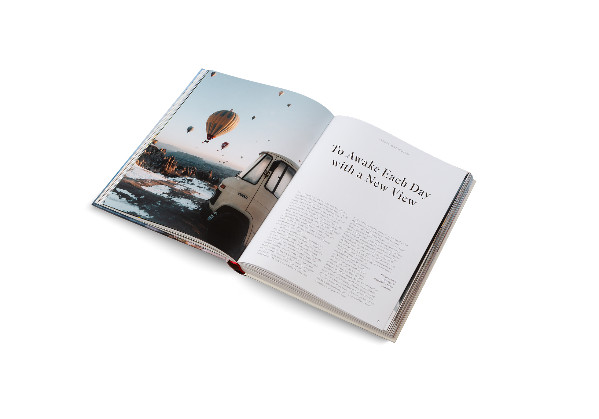 Wake each day with a new view and enjoy the beauty of the vanlife. Get all the best tips in The Getaways published by gestalten.