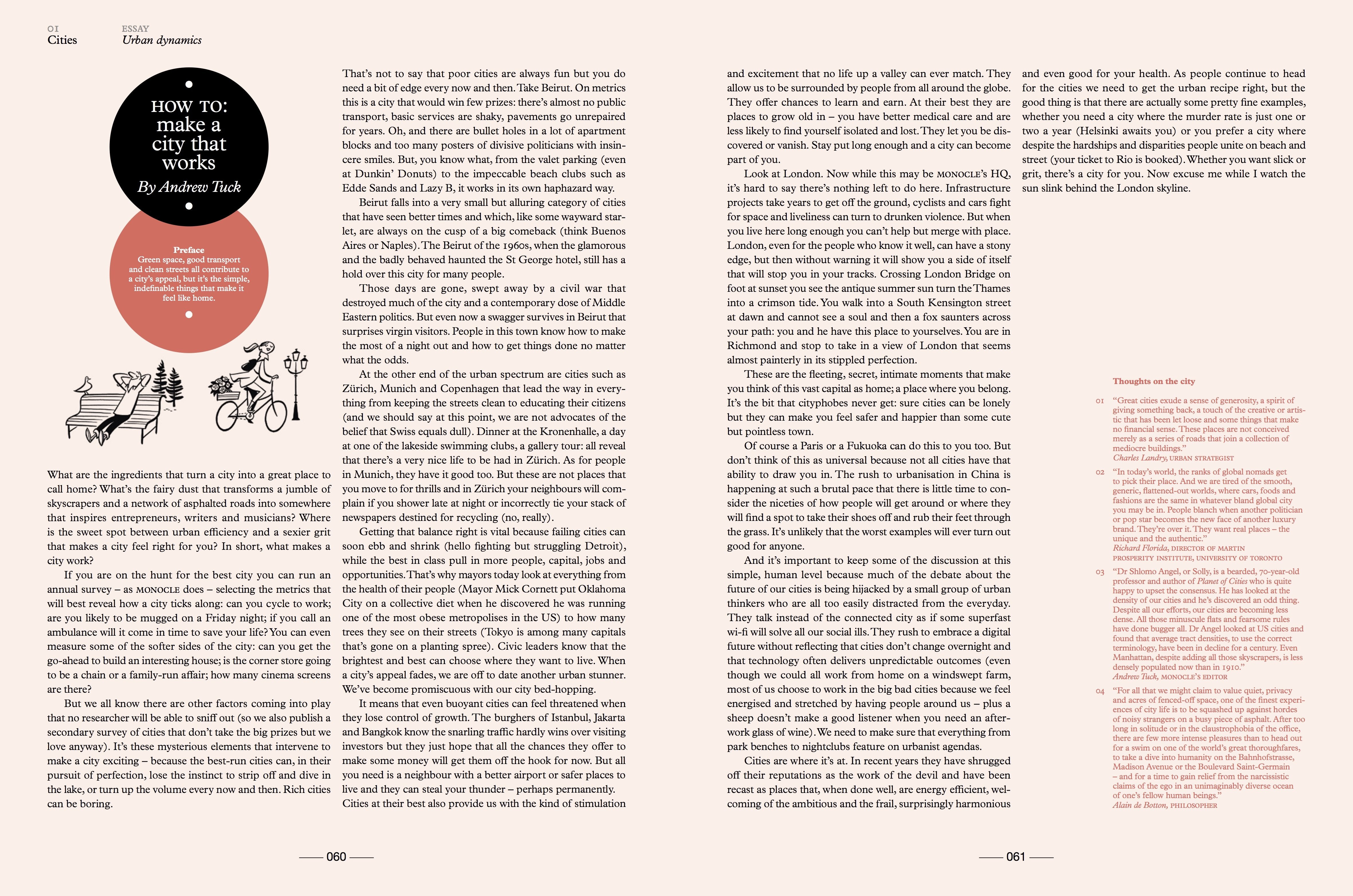 Urban dynamics in The Monocle Guide to Better Living