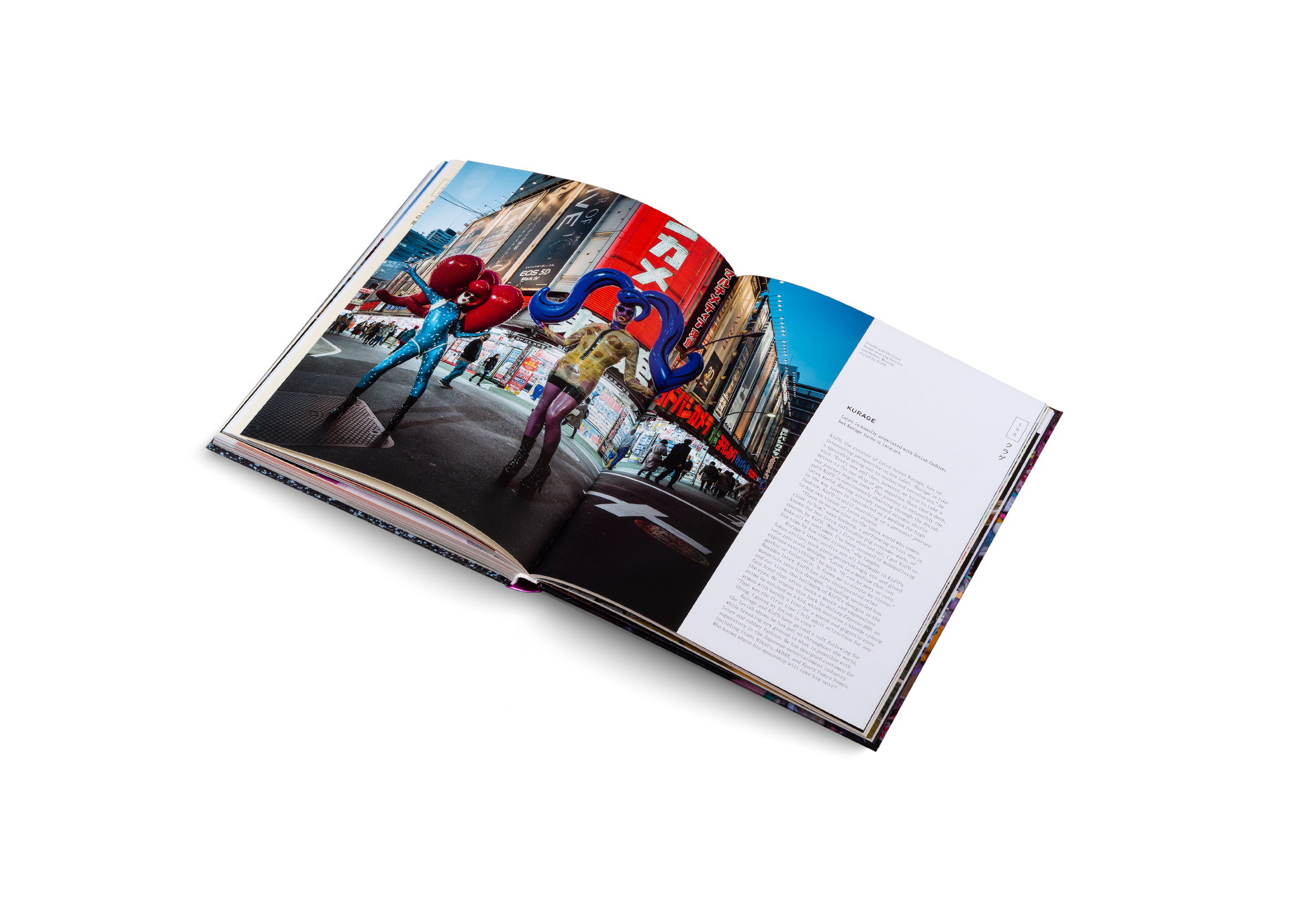 Latex is usually associated with fetish fashion, but Kurage turns it into art. Kid’O, the creator of latex brand Kurage, has an interesting perspective on his label. “Kurage is like a spaceship going out to uncharted territories,” he says. “Every now and then, however, we have to take a detour to fix our ship or get supplies. Once that’s done, our journey begins anew.”