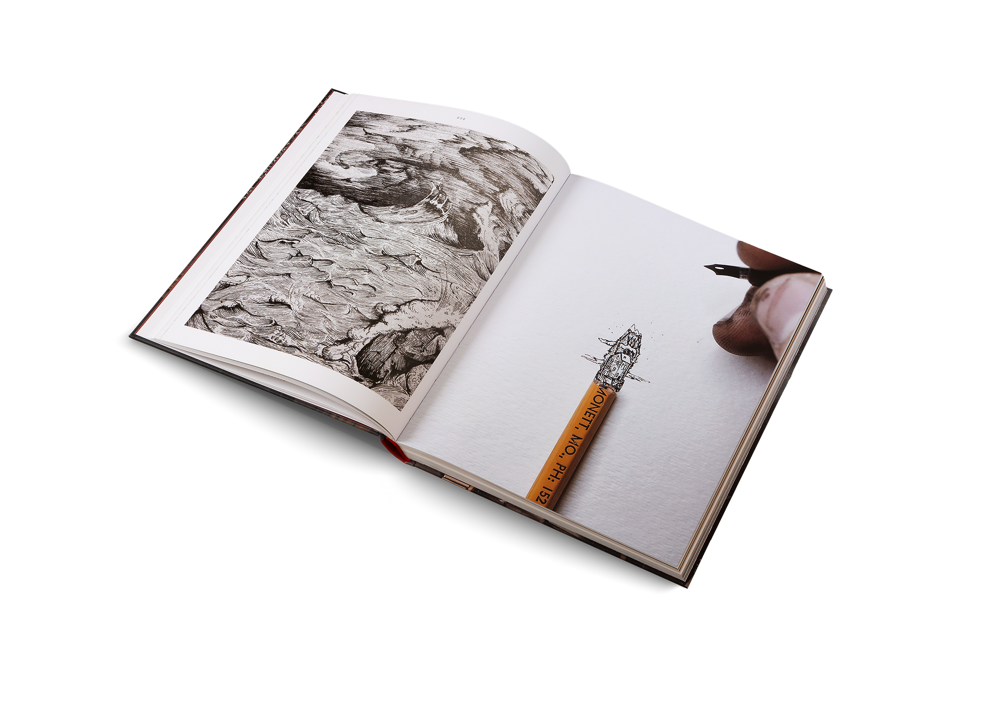 Examples of drawings by Christian Watson in his book, Venture Onward.