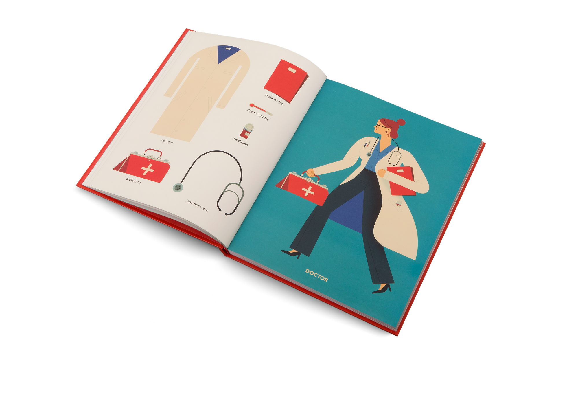 A doctor in The Who's Who of Grown-Ups by Little Gestalten