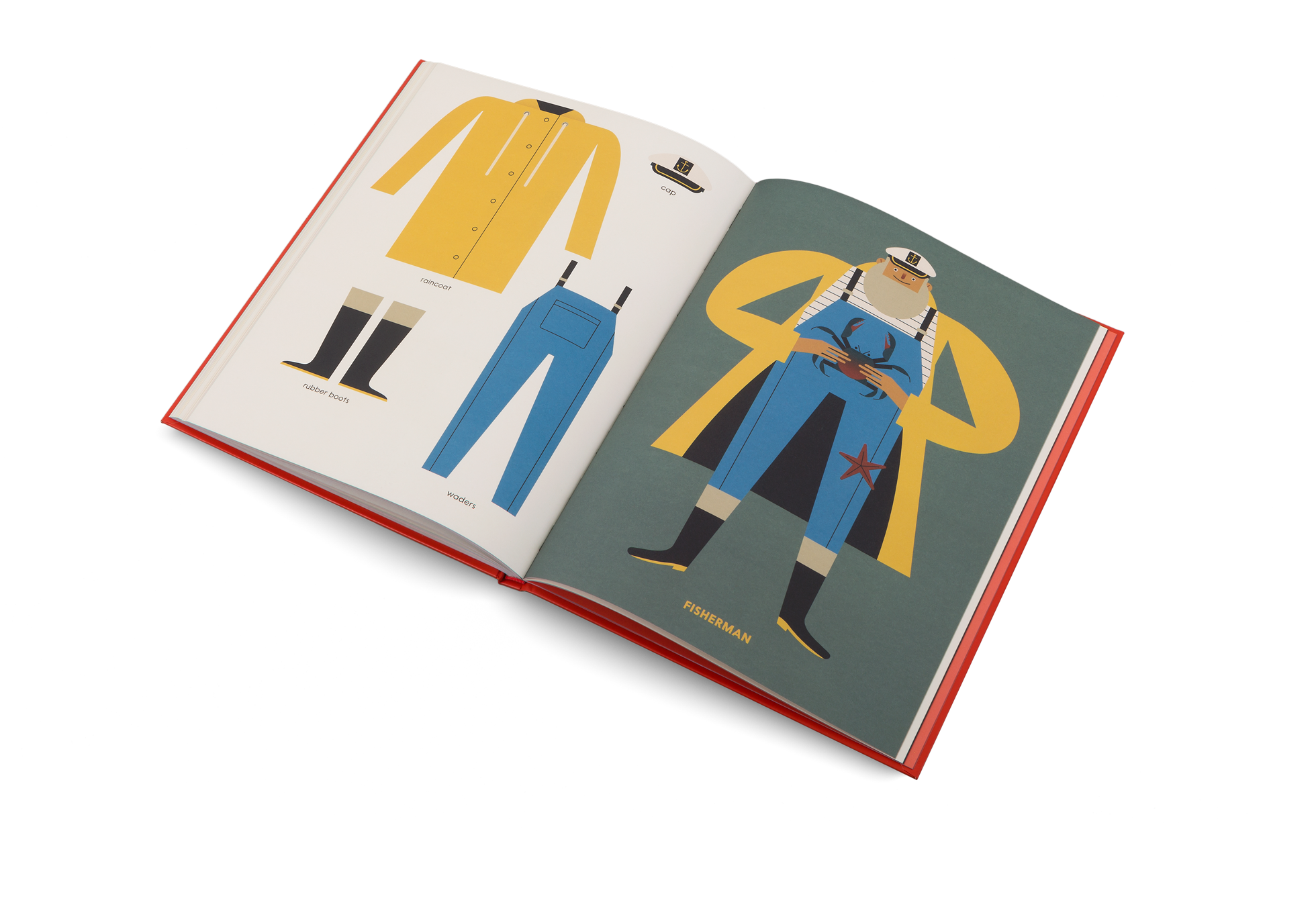 A Fisherman in The Who's Who of Grown-Ups by Little Gestalten