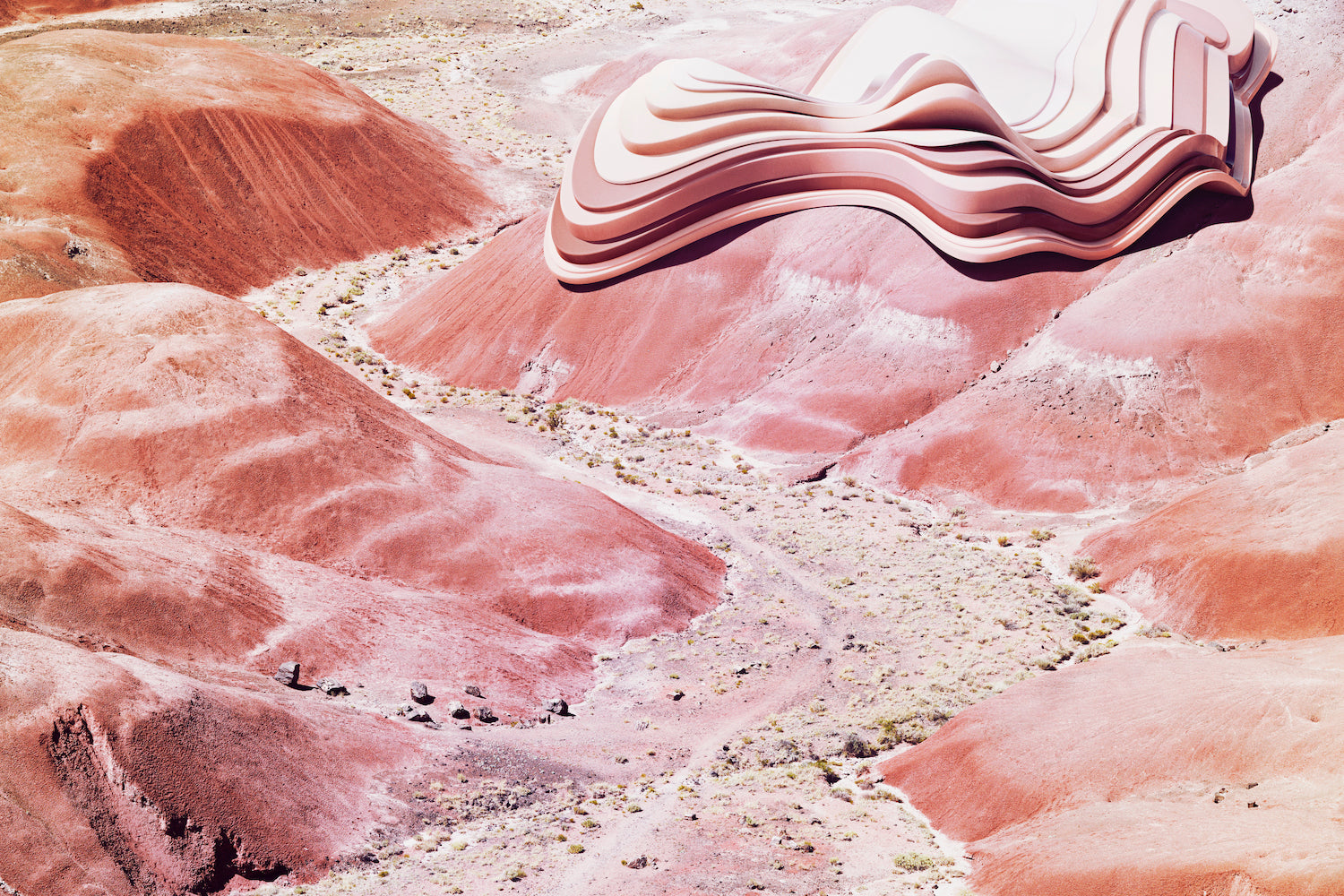 Artificial hills in Dreamscapes & Artificial Architecture