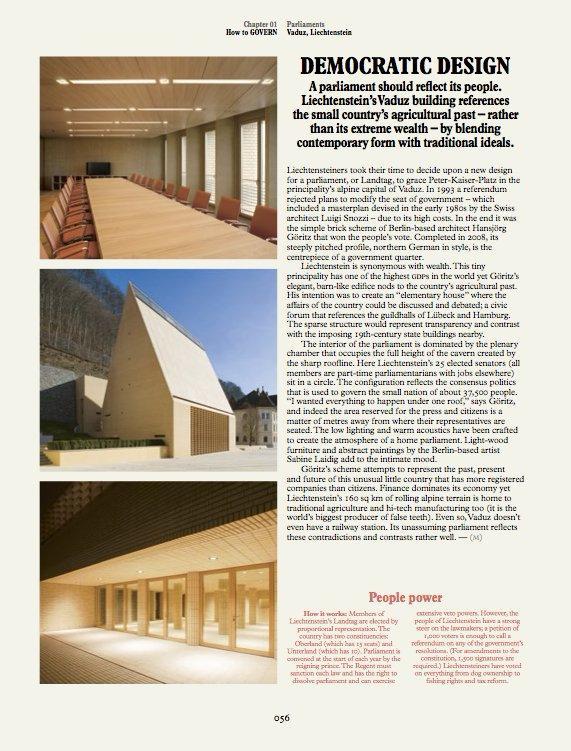 Democratic design in How to Make a Nation: A Monocle Guide