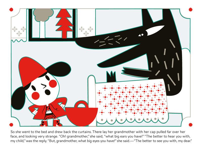 Little Red Riding Hood meets the big bad wolf