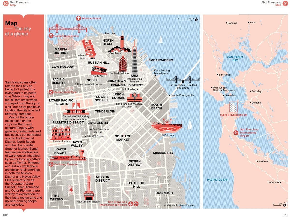 A Map of San Francisco in The Monocle Travel Guide to San Francisco