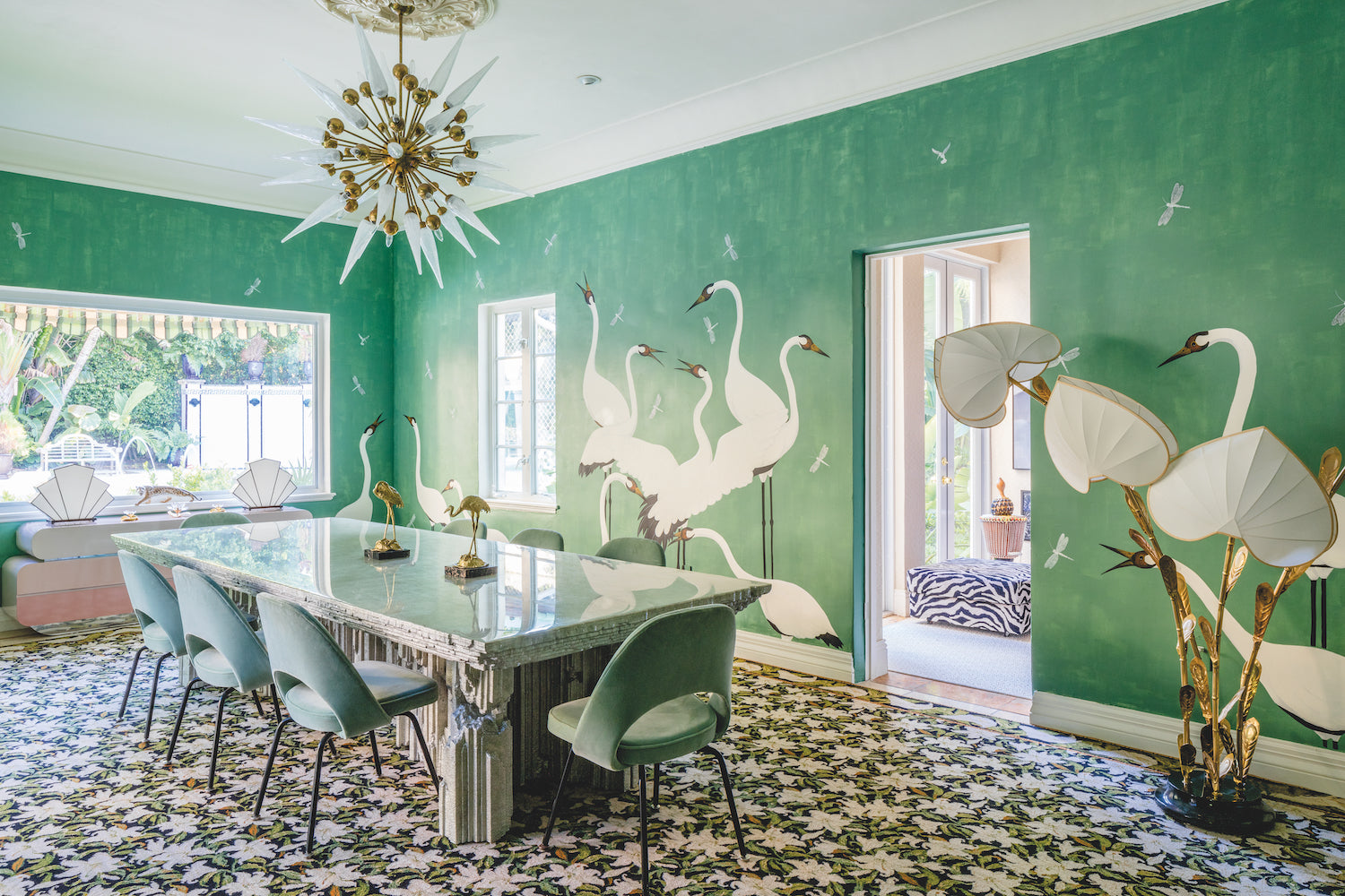 Birds in interior design in the House of Glam