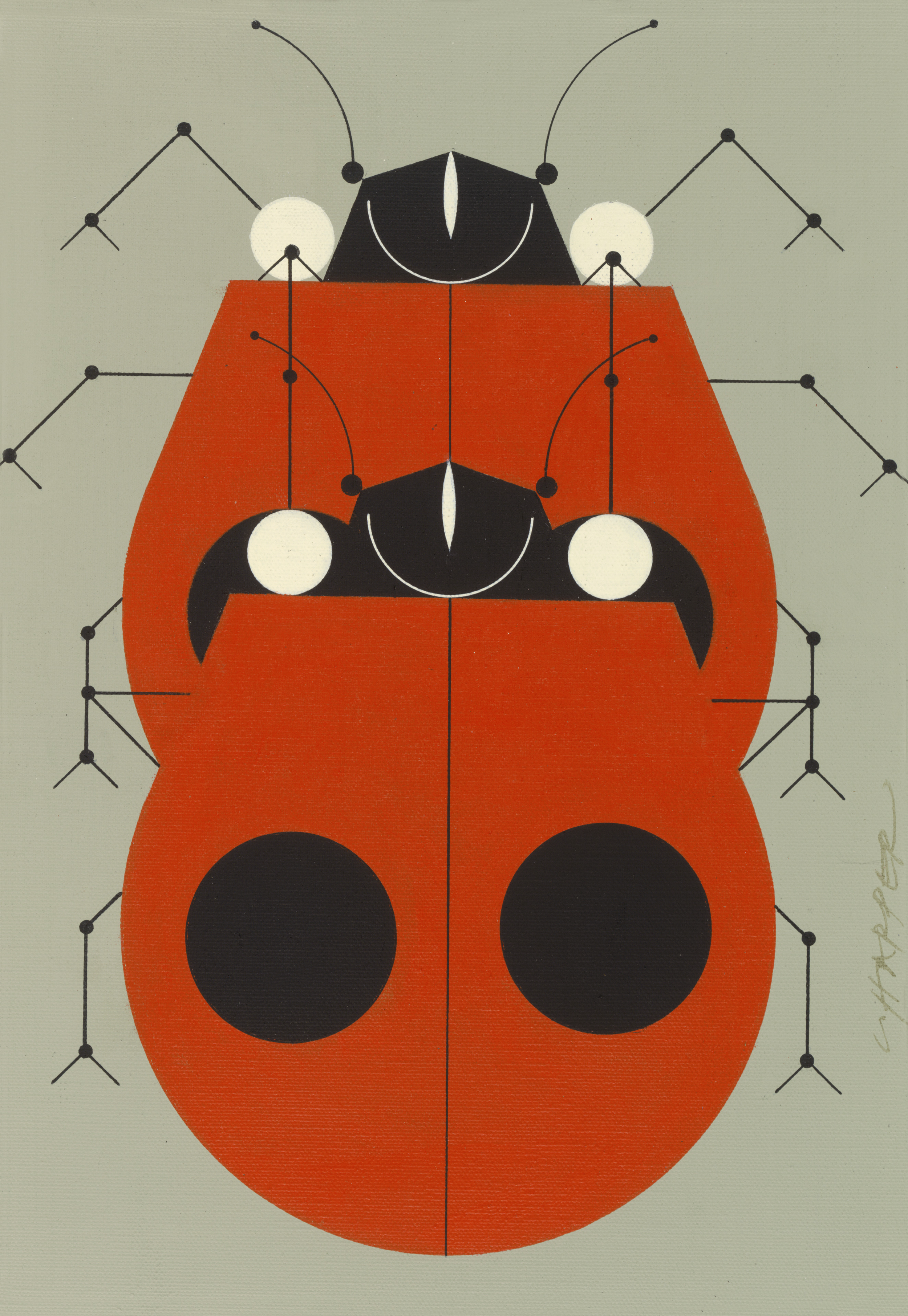 Charley Harper was very interested in the wild life.