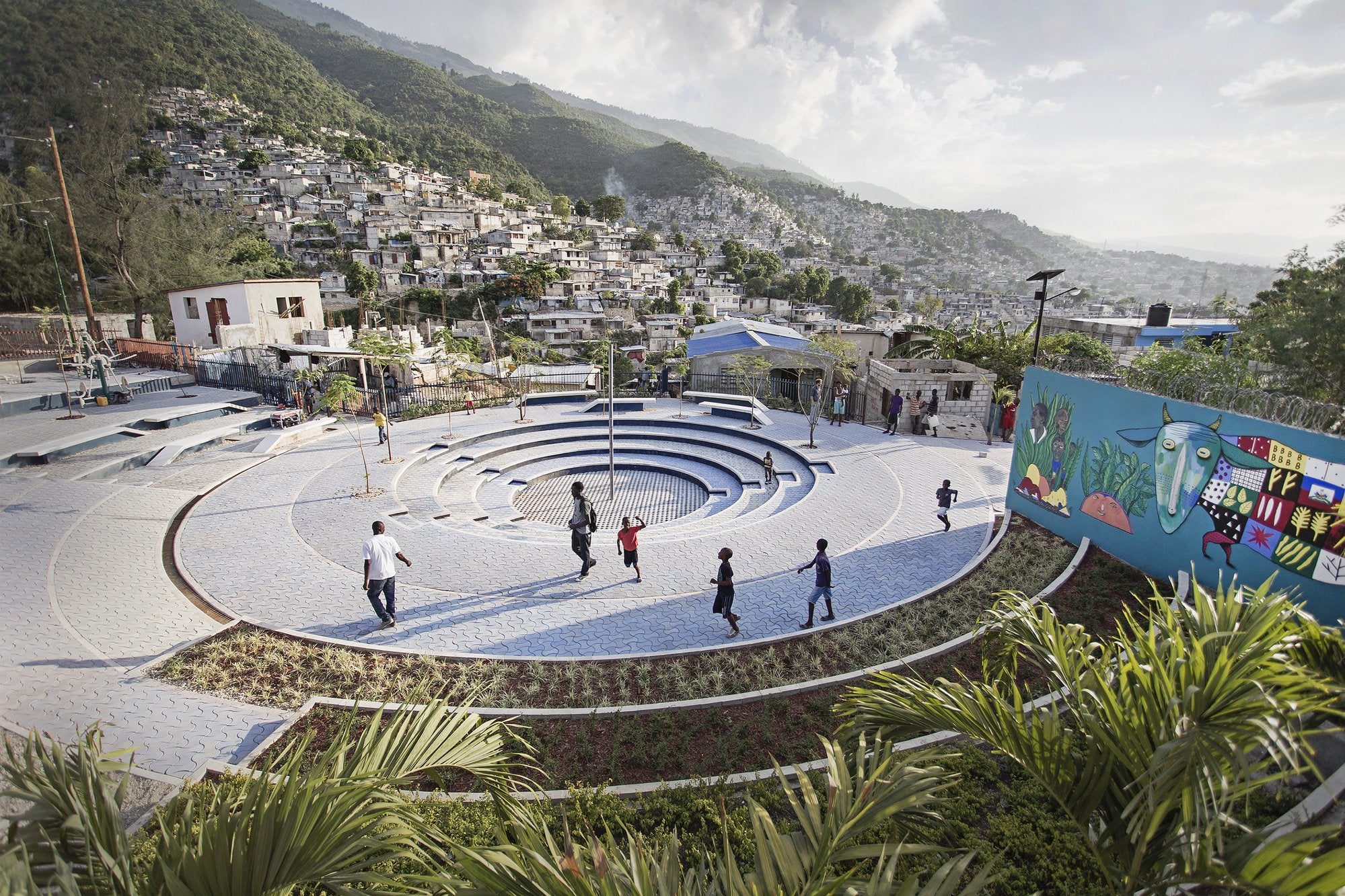 This project by EVA Studio in Haiti is promoting social cohesion in a disparate neighborhood. How a public space can give residents of an earthquakeshattered settlement a new safe haven? Find out more in The Ideal City by gestalten and SPACE10