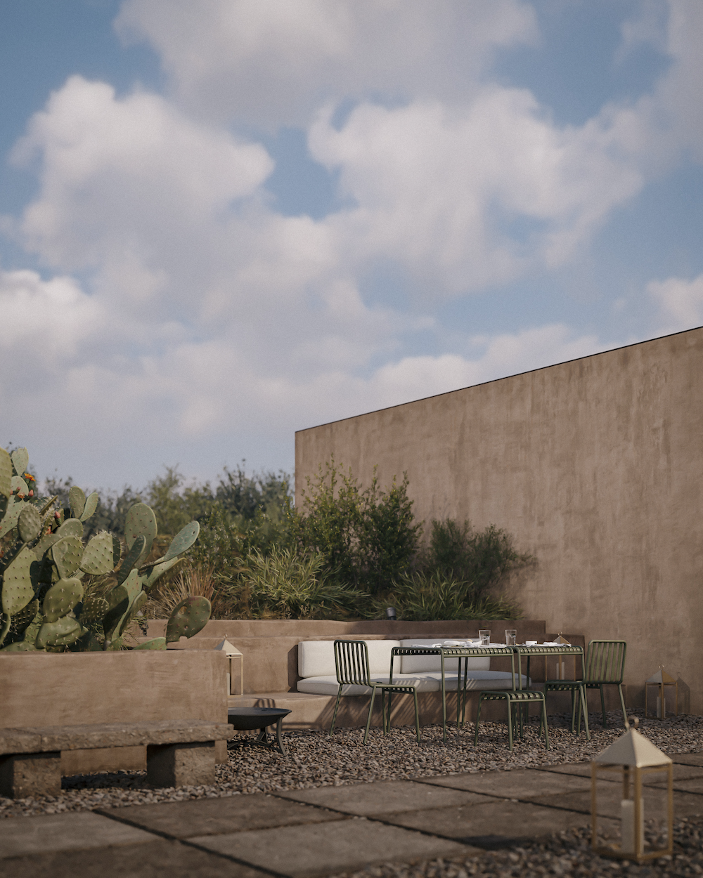 Villa Chams occupies a rugged spot in Baalbek, the City of the Sun, in Lebanon’s most ancient and arid of landscapes. Inspired by Baalbek’s Roman Temple of Bacchus, in which musician and the home’s architect, Carl Gerges, once performed with his band Mashrou' Leila, the building rises with purpose from the ground, a beautifully orchestrated ensemble of earth-toned walls and columns. Gestalten presents the Villa Chams in The Mediterranean Home.