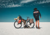 Last day on Salar de Uyuni. Salt lakes are the worst for bicycles. If you don’t clean off the salt immediately, many of the parts will rust. Find out more about the Bolivian adventures of Martijn Doolard in Two Years on a Bike by gestalten.