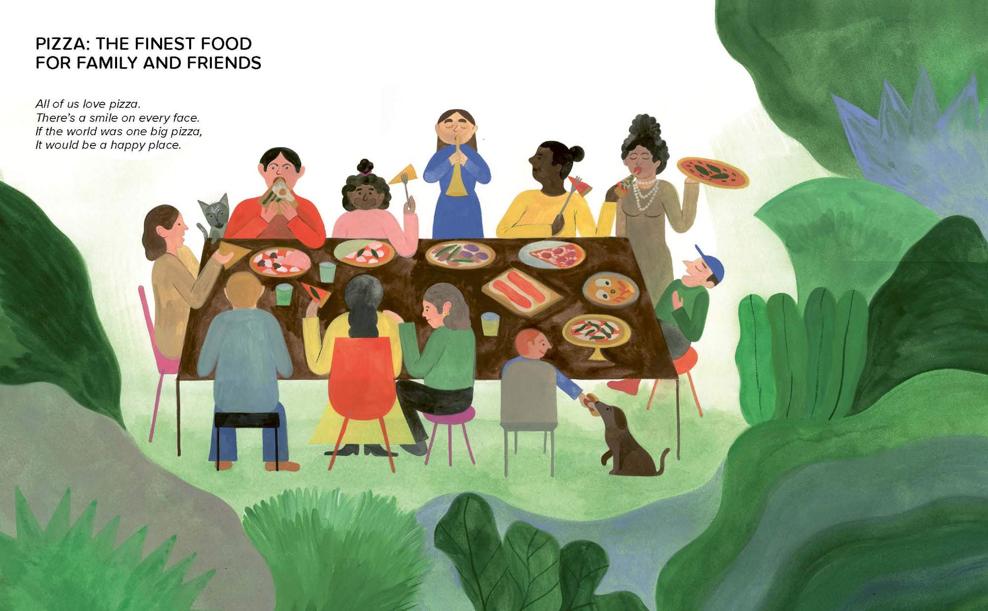 We love pizza because pizza is the finest food for family and friends. Discover more in We love Pizza by Little Gestalten.