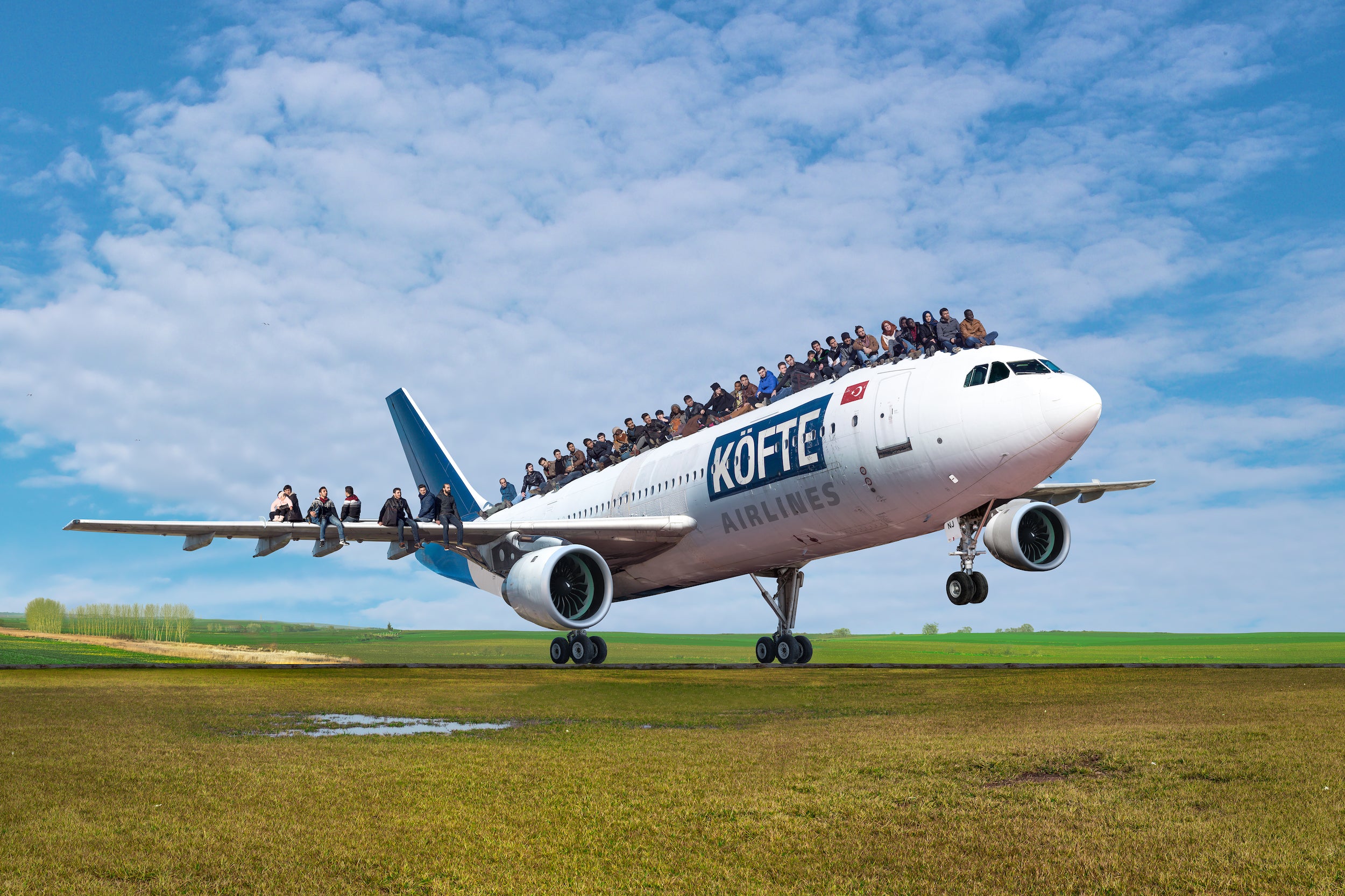 This picture by Halil Altındere is featured in The Art of Protest, a book about political art by gestalten