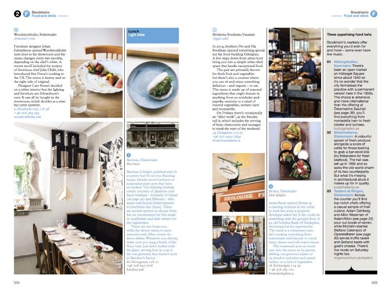 Food and Drink in The Monocle Travel Guide to Stockholm