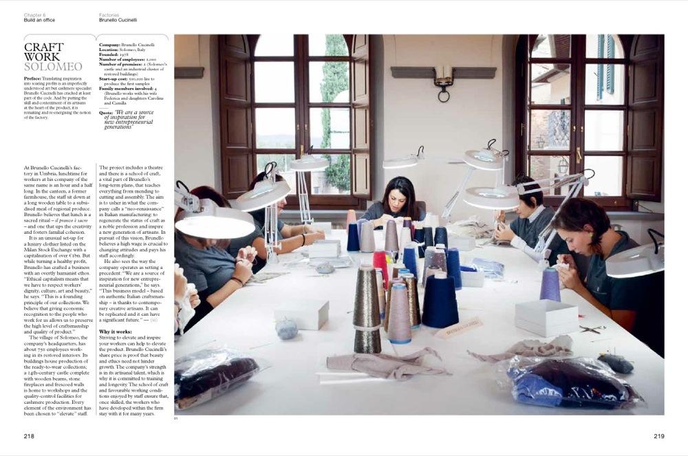 Craftwork with Solomeo in The Monocle Guide to Good Business