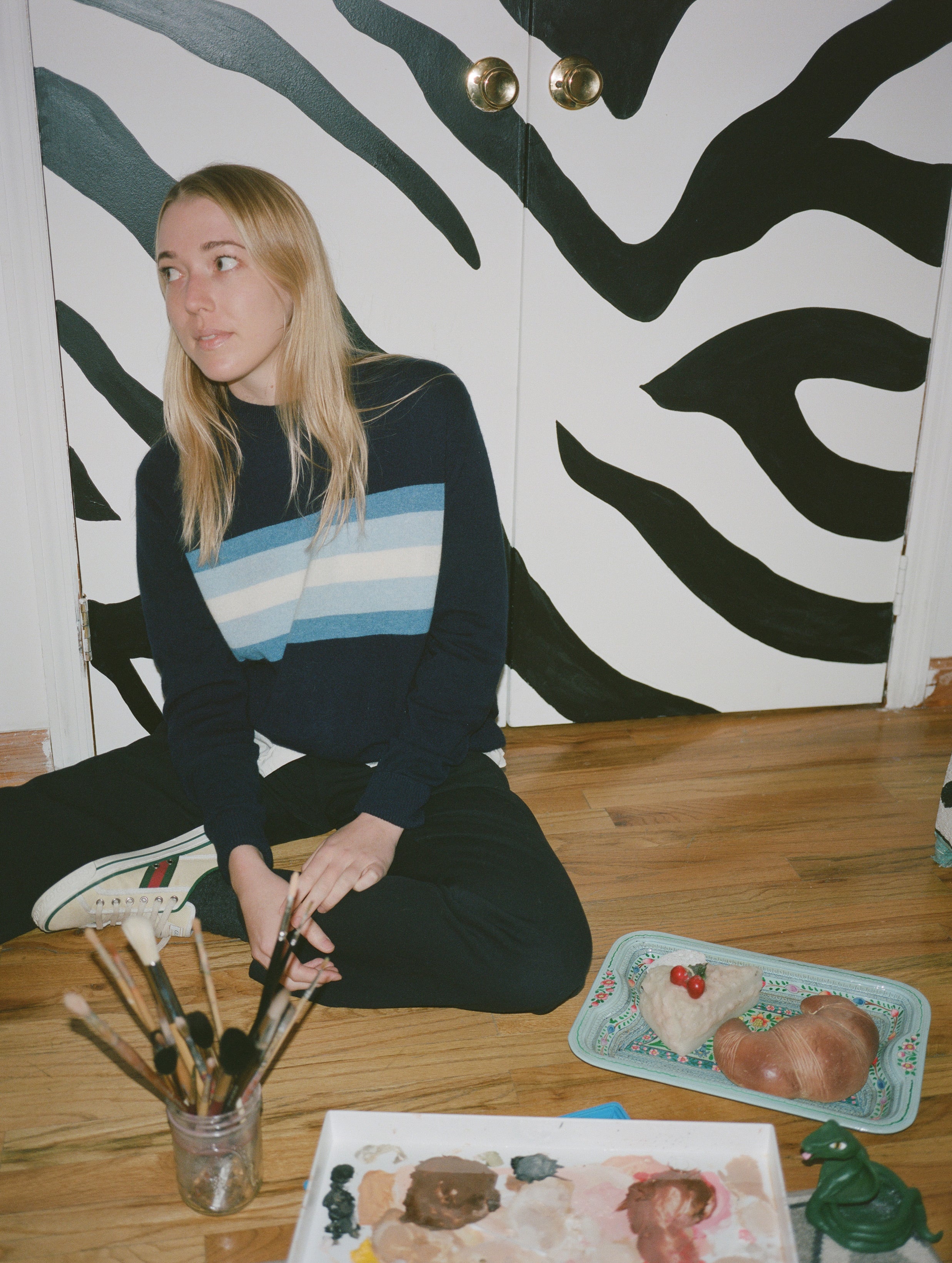 Angelica Hicks, the artist behind Blue Chip: Confessions of Claudia Schiffer's Cat