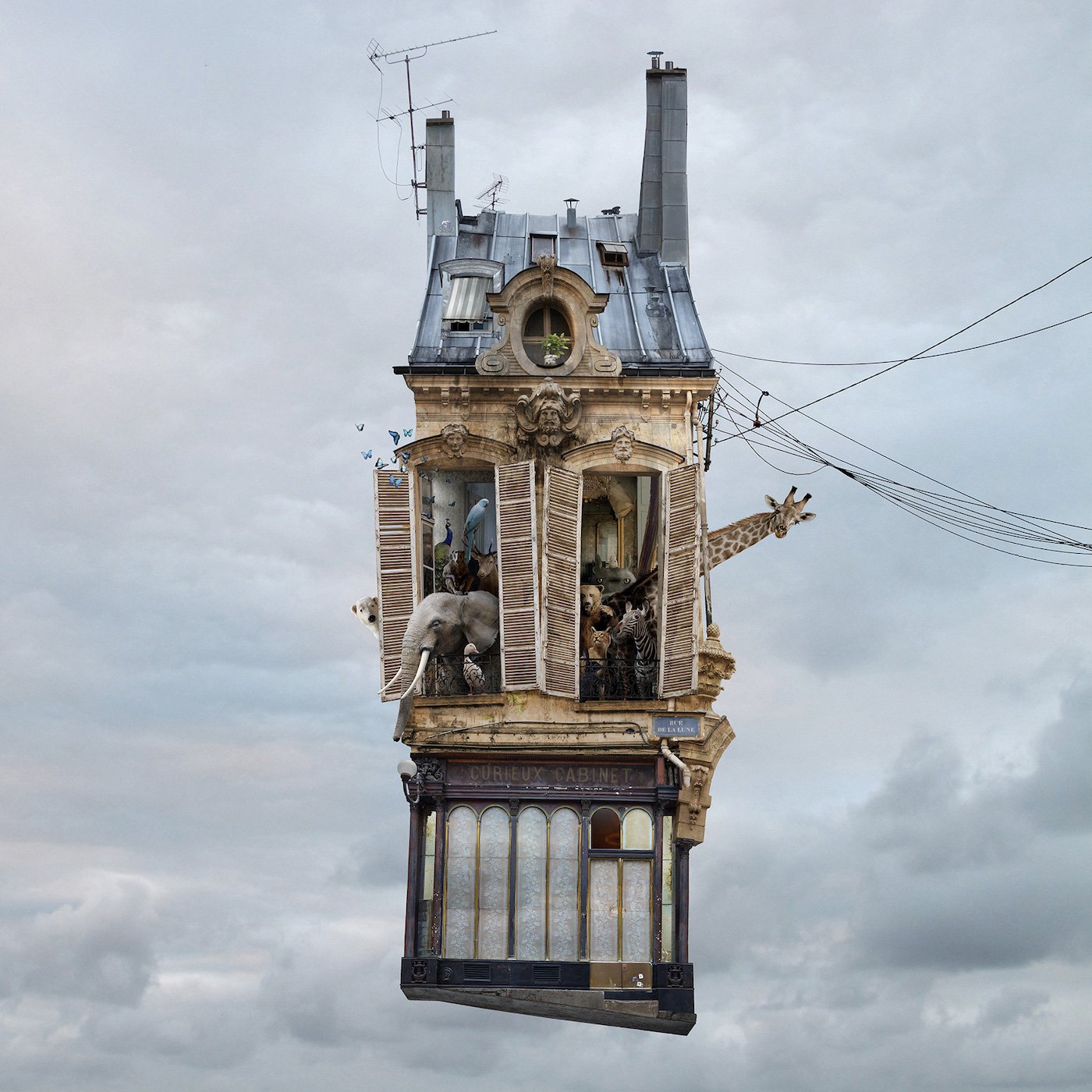Flying Houses by Laurent Chéhère