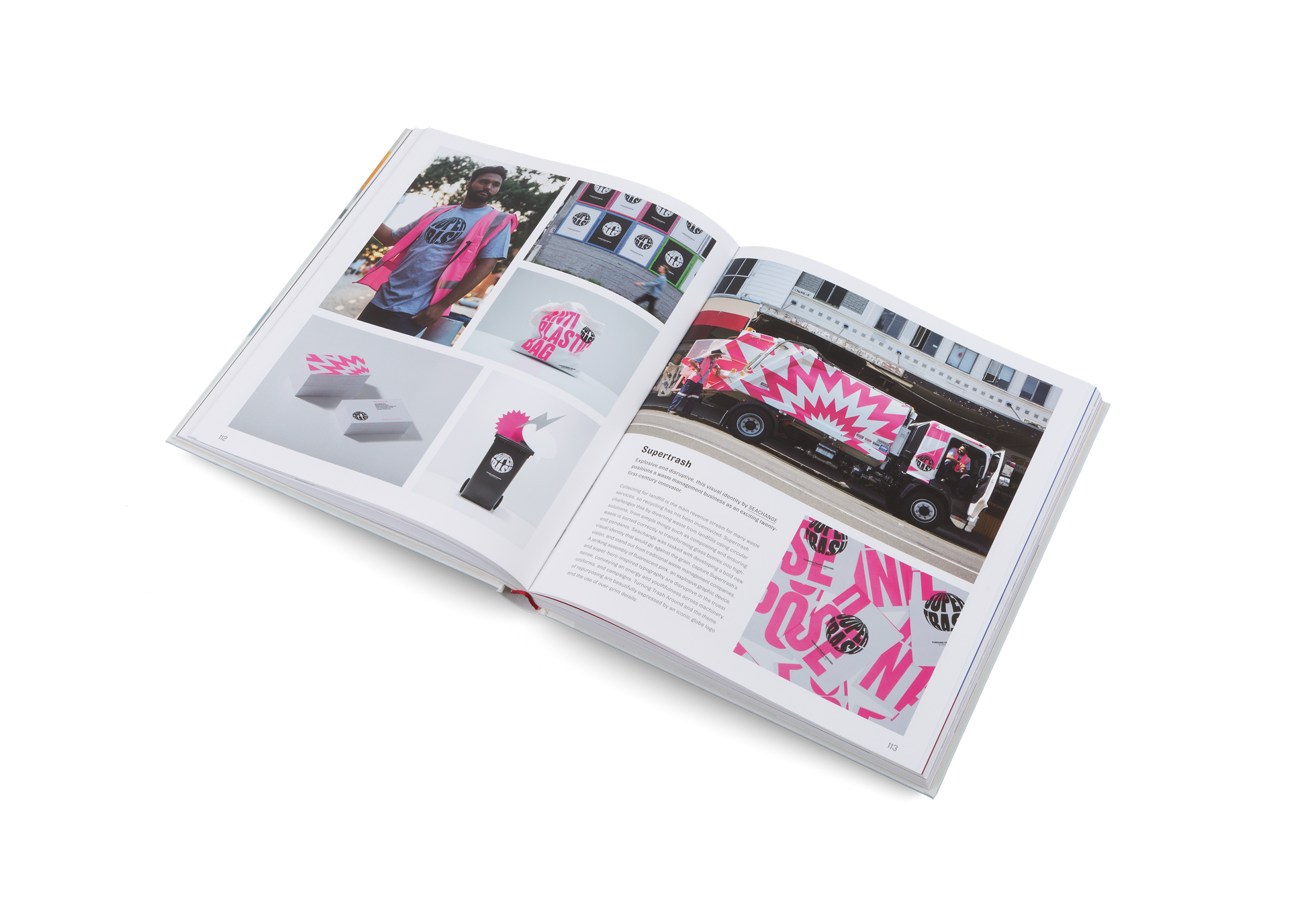Explosive and disruptive, this visual identity by SEACHANGE for Supertrash positions a waste management business as an exciting twentyfirst-century innovator. Find out more in Brand New Brand.