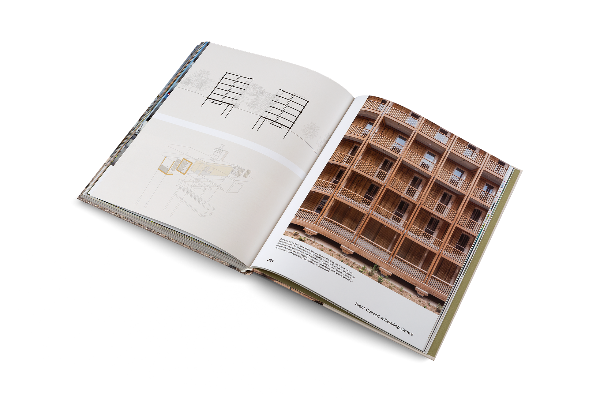 Because of its relatively short occupation of the site, the structure of Rigot Collective Dwelling Centre has been designed to touch the ground lightly, ensuring that after the building has been removed the site can regenerate. Using a “dry” construction on timber piles reduces the impact on the surroundings both during and after construction, safeguarding the ecology of Rigot Park. Discover more about this architectural project in Building for Change by Ruth Lang.