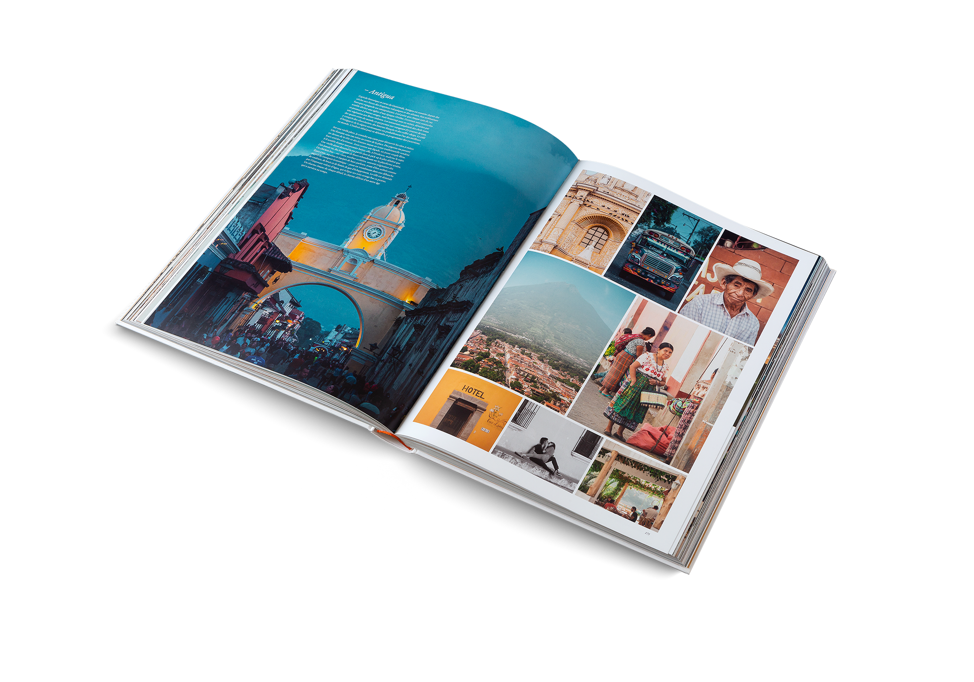 Capitale historique et cœur du Guatemala, Antigua est soumise depuis des siècles aux forces des éruptions volcaniques et des séismes. Son architecture baroque espagnole est omniprésente, à tel point que chaque coin de rue semble abriter une église d’une époque révolue. Partez à l'aventure avec Martijn Doolaard dans Deux ans à vélo, publié par gestalten.