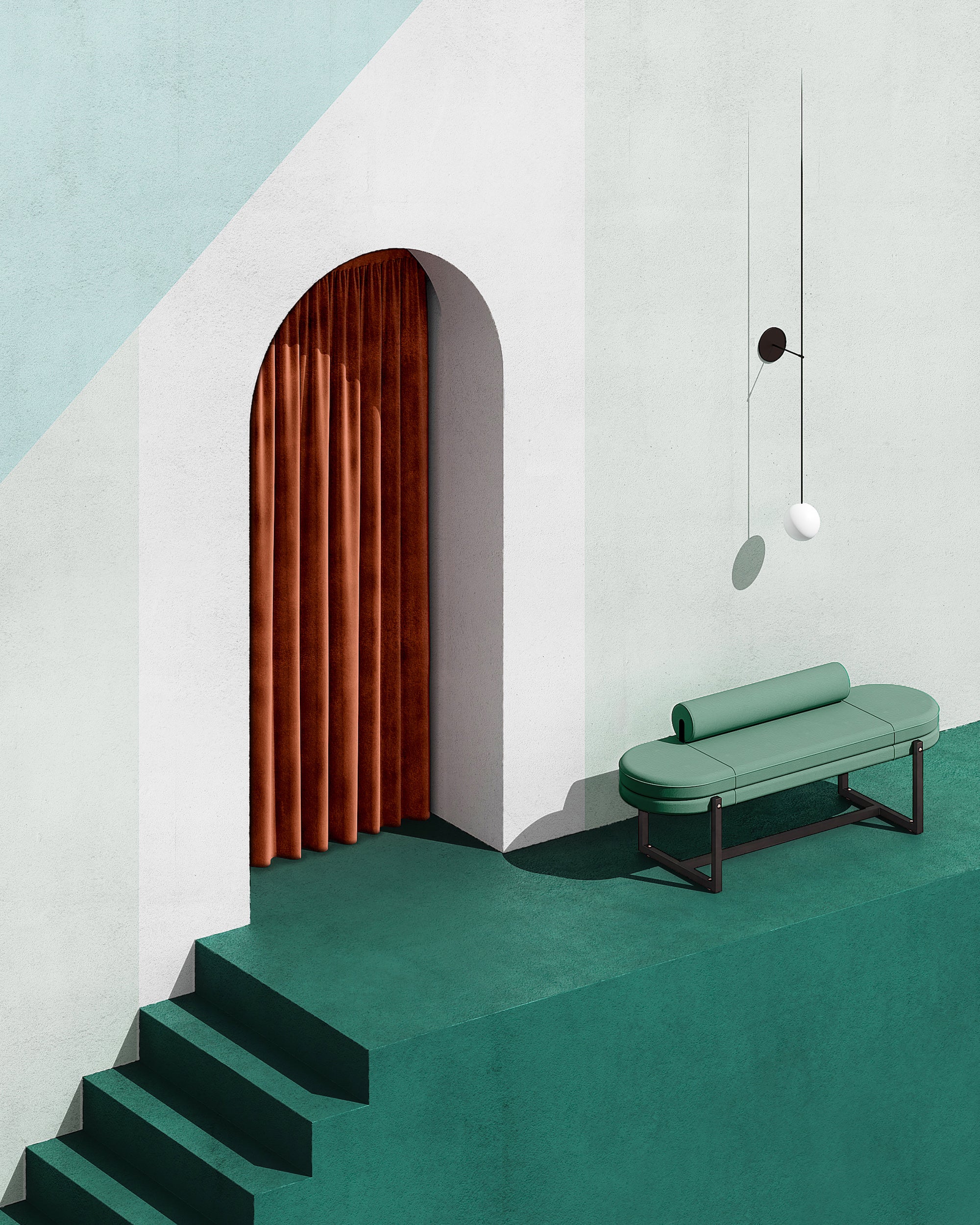 Artificial interior design and architecture in Dreamscapes & Artificial Architecture