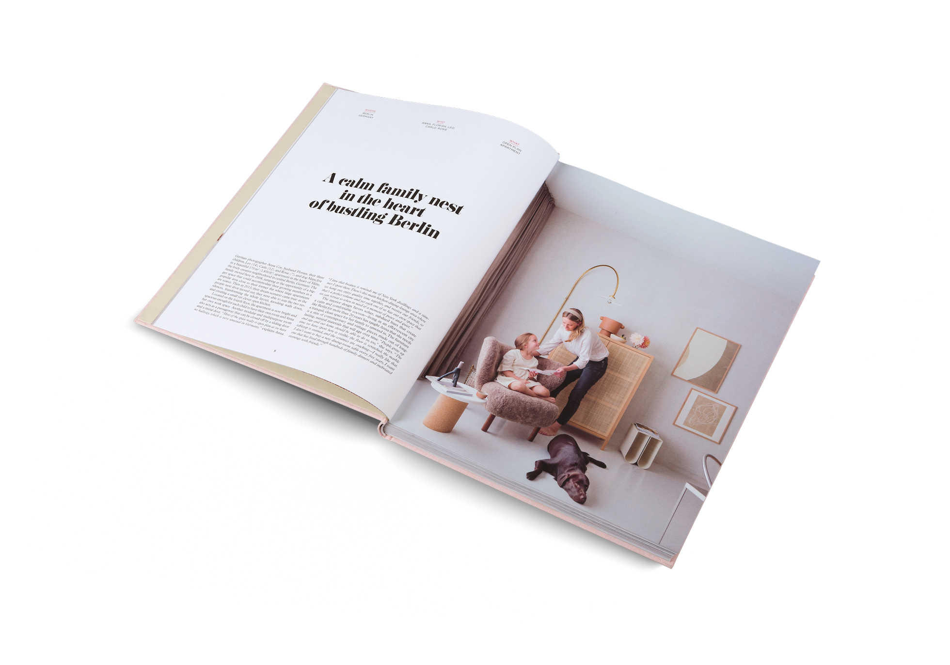 Discover this calm family nest in the heart of bustling Berlin in Inspiring Family Homes by gestalten and MilK Magazine.