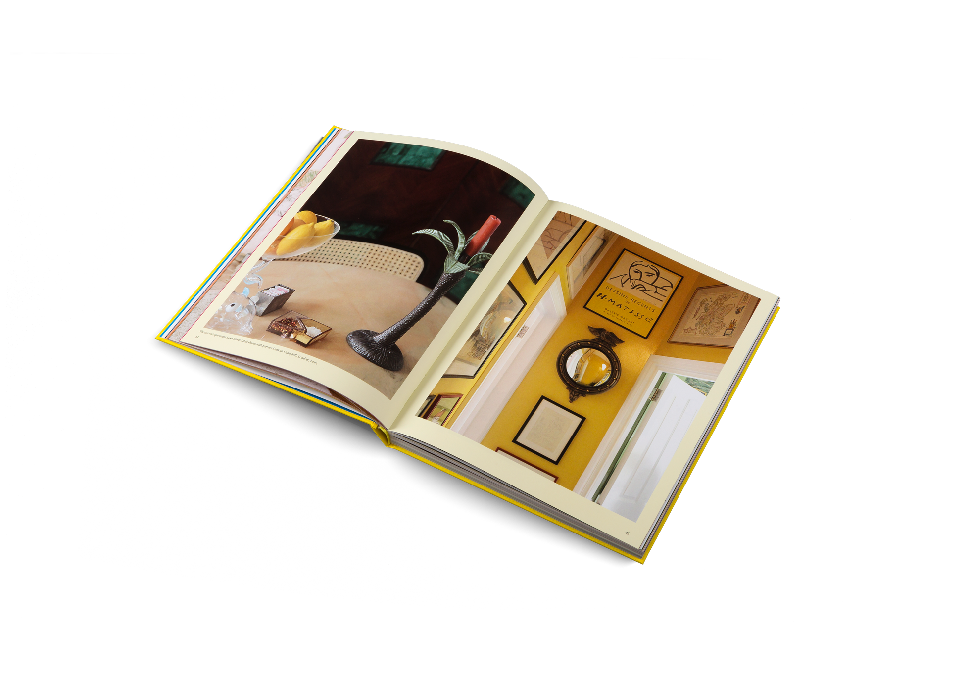 The colorful apartment Luke Edward Hall shares with partner Duncan Campbell is featured in How to be a Tastemaker by Semaine Magazine and gestalten