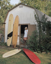 Tony’s man cave-like shed houses enough perfectly preserved surf relics to fill a museum in Montauk, New York