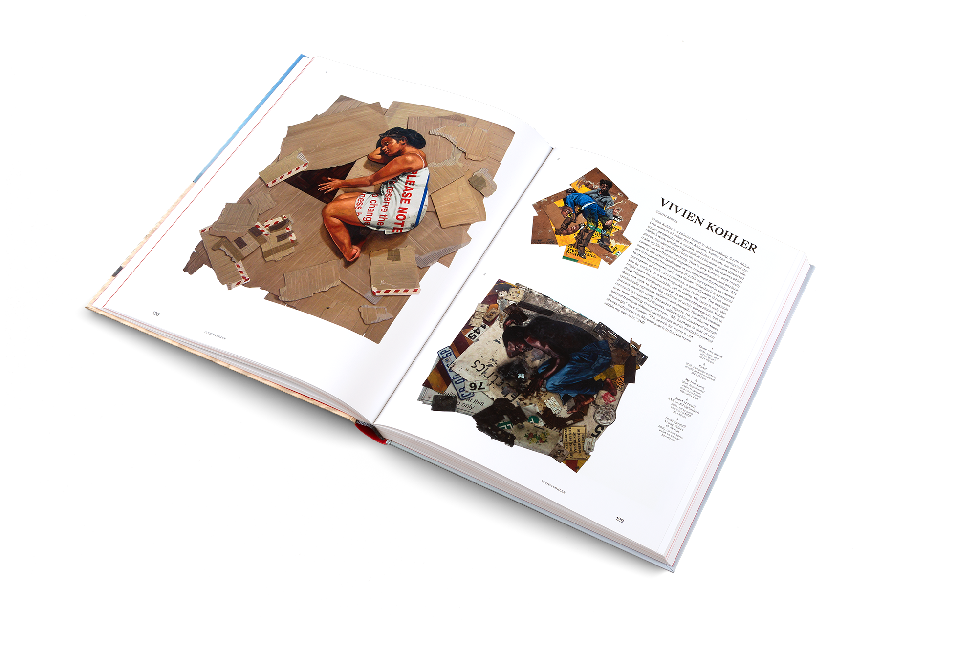 Vivien Kohler is a painter based in Johannesburg, South Africa. Like millions of other South Africans, Kohler has navigated the social geography of a racially turbulent society his entire life. She's featured in The Art of Protest by gestalten.