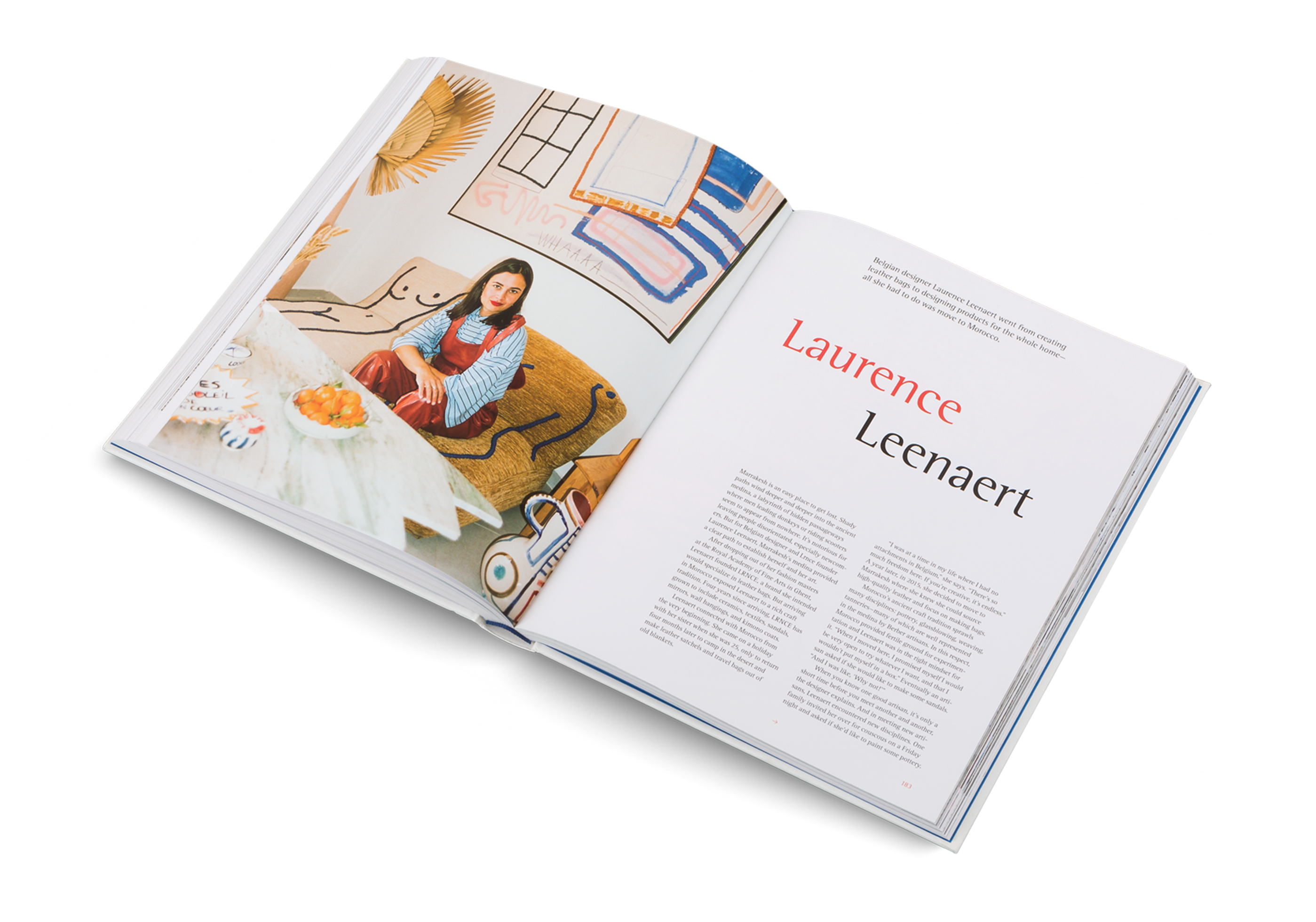 Laurence Leenaert is a Belgian designer based in Marrakech