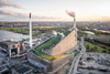 The waste-to-energy plant by Bjarke Ingels is a huge landmark in Copenhagen. CO2 is emitted in a circular form, as though the plant were blowing smoke rings.
