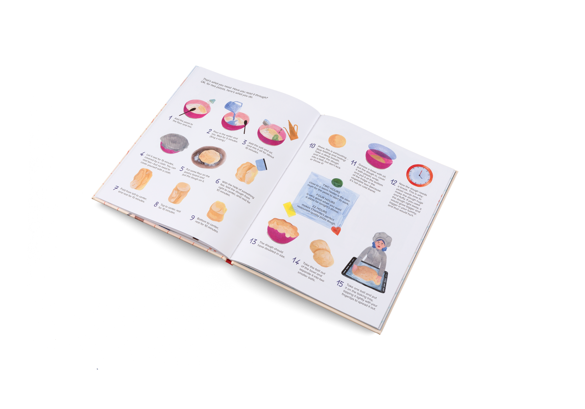 You can learn how to bake a pizza with We Love Pizza by Little Gestalten