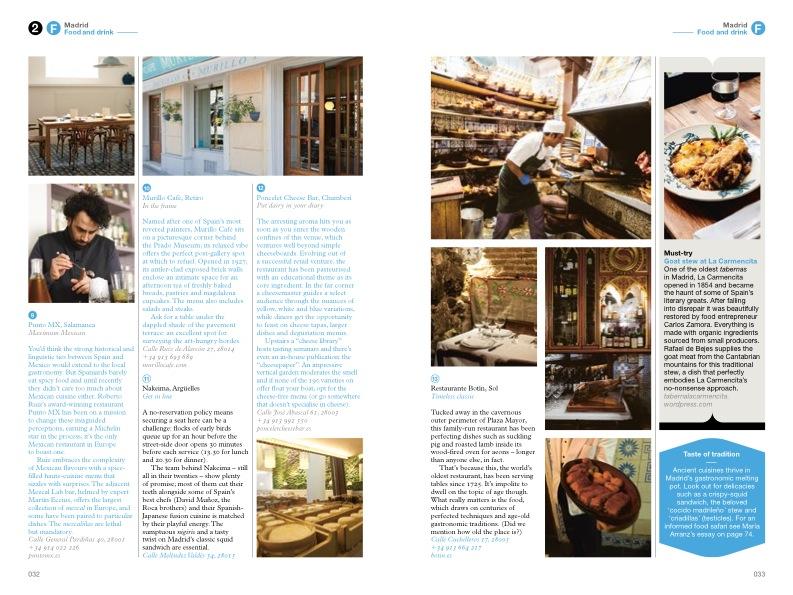 Food and Drink in The Monocle Travel Guide to Madrid