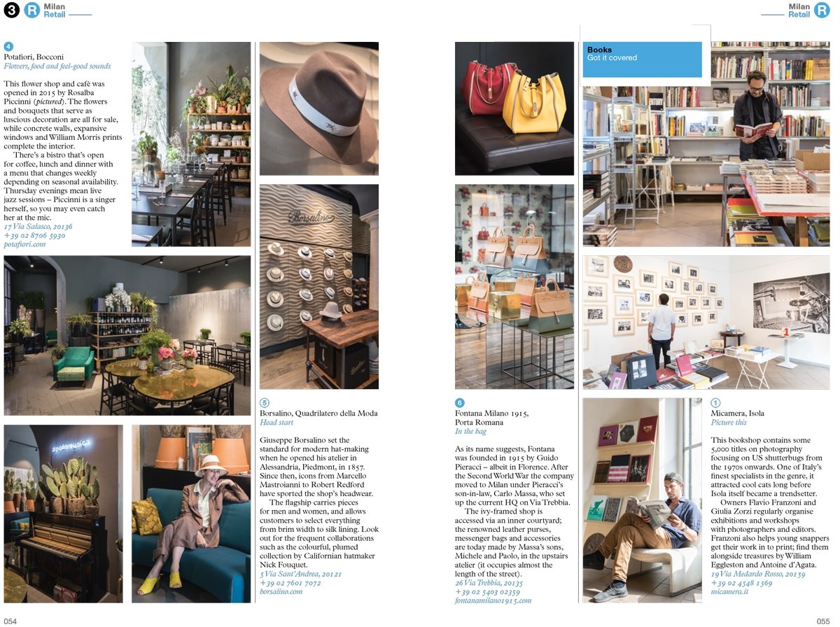 Retailers and markets in The Monocle Travel Guide to Milan