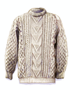 Friend to the seafarer, the chunky and oversized sweater from Galway Bay was the fisherman’s Sunday best. This fascinating piece of clothe is also featured in The Rebel’s wardrobe.